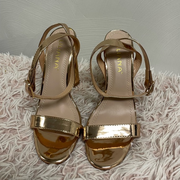 Liliana Shoes - Liliana Rose Gold Heels Size 7